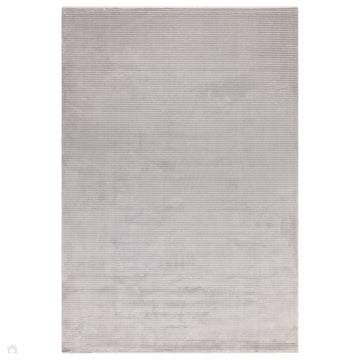 Kuza Plain Stripe Modern Abstract Distressed Shimmer Hi-Lo Textured Soft Velvety Touch High-Density Durable Easy-Care Short Pile Silver Rug-Asiatic Carpets-Rug Love - The Most Loved Rug Store